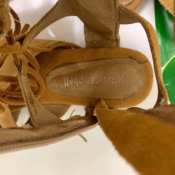 Jeffrey Campbell Gladiator Sandals Redondo Suede Leather Size 7 - Picture 9 of 15